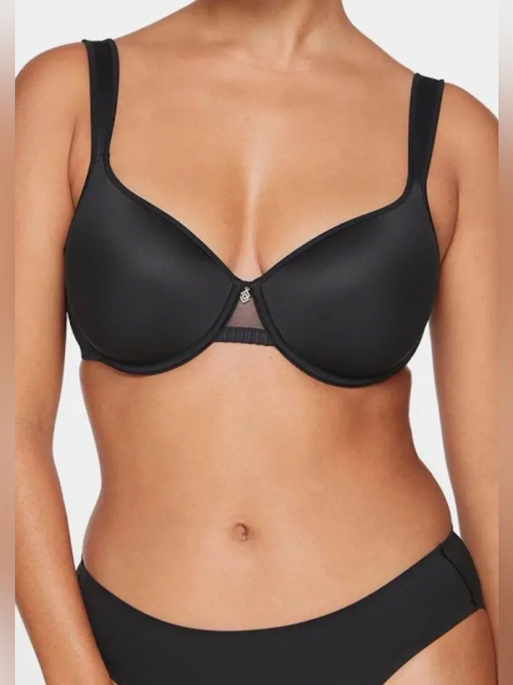 ThirdLove 24/7 Perfect Full Coverage Underwire Bra Black Comfy Size 44E